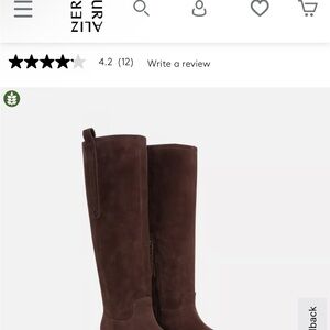 Naturalizer Ontime Extra Wide Calf Boots 10WW